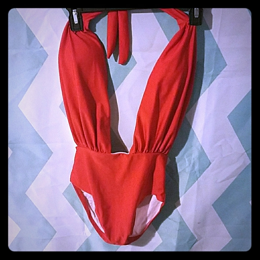 Red One peice Swimsuit